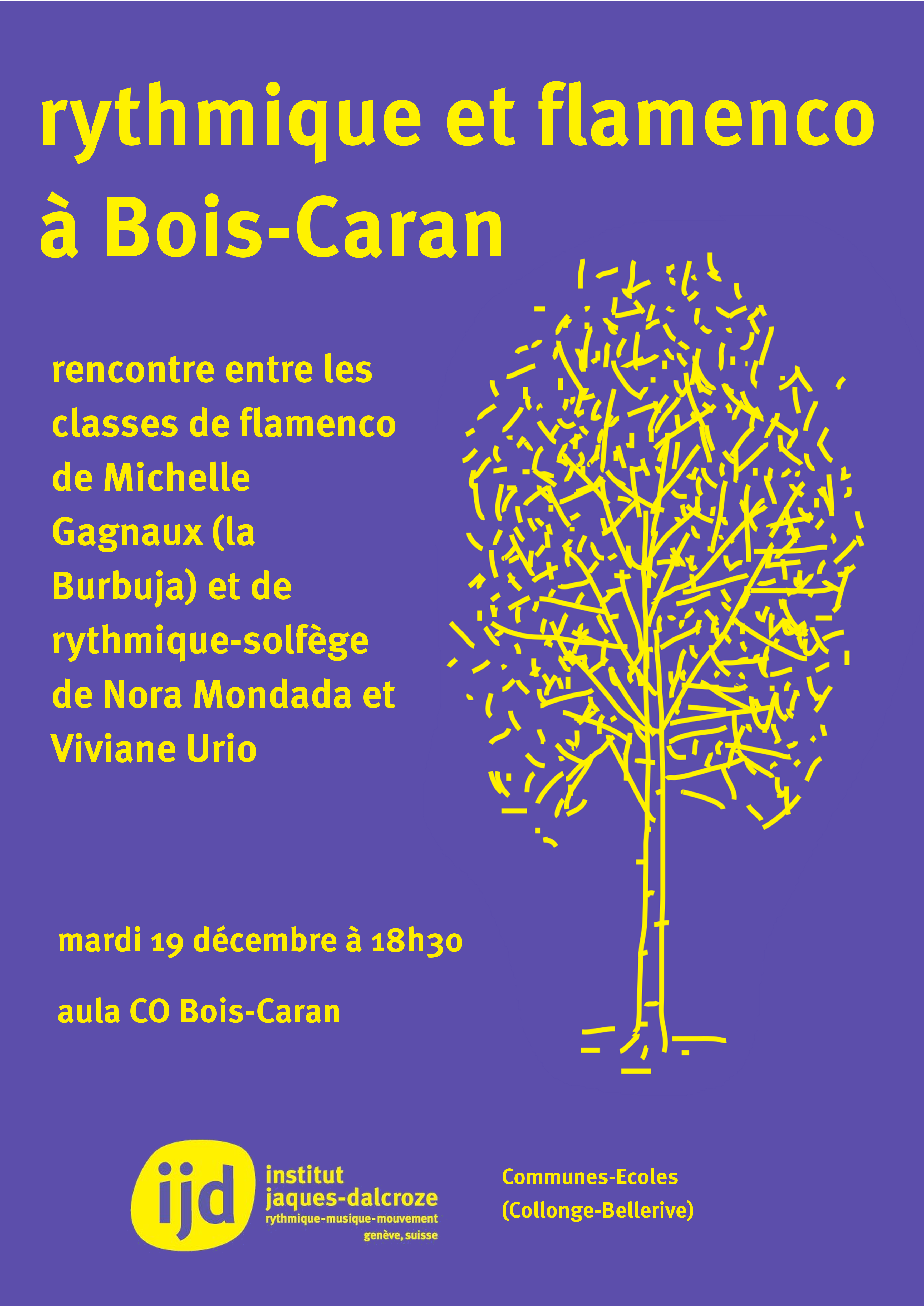 rythmique et flamenco à bois-caran, mardi 19 décembre 2023